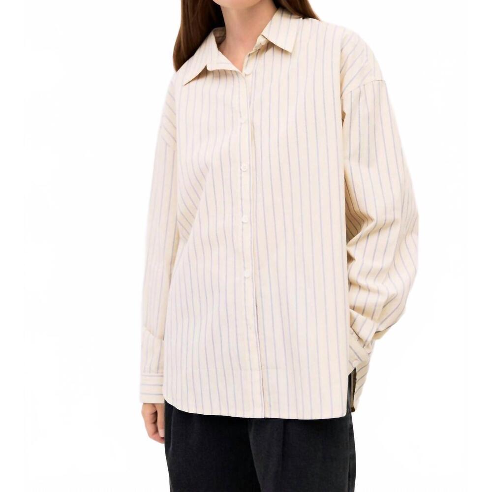 NEW MOD REF the brigid top in yellow striped